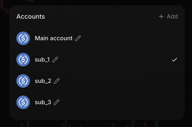 Creating a sub-account on Extended Exchange